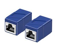 Accoppiatore RJ45, confezione da 2 adattatori Ethernet femmina a femmina, adattatore prolunga cavo Ethernet, modulare a 8 pin, connettori di rete per cavo Ethernet Cat8/Cat7/Cat6/Cat6a/Cat5e/Cat5
