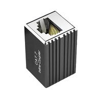 Accoppiatore RJ45 schermato Cat7 10Gbps Ethernet Extender Connettore ad alta velocità per ufficio/data center e accoppiatore di rete schermato in metallo stabile