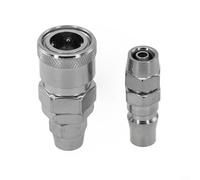Accoppiatori a baionetta SP20 PP20 e sgancio rapido per tubi dell'aria da 8 mm raccordi per compressori in acciaio zincato (PP)
