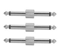 Accoppiatori per pedale effetto chitarra, 6,35 mm, accoppiatori per effetti a pedale da maschio a maschio, adattatore per pedaliera per chitarra, confezione da 3 pezzi