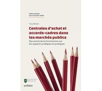 Accord-cadre et centrale d'achat: Document de la commission sur les aspects juridiques et pratiques