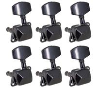 Accordatore a bottone semichiuso in metallo con pirolo da 6 pezzi per chitarra acustica elettrica Piroli Per Accordatura Per Chitarra (Color : 3)