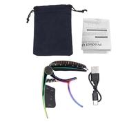 Accordatore con Morsetto per Chitarra 2 in 1 Ricaricabile, Clip in Lega di Zinco con Display LED e Porta Plettri per Chitarre e Basso Kit (Colorato)