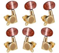 Accordatore con pedane di bloccaggio completamente chiuso per parti di chitarra durevoli per chitarra acustica elettrica Testa Dell'accordatore Per Chitarra (Color : 3)