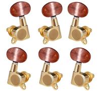 Accordatore con pedane di bloccaggio completamente chiuso per parti di chitarra durevoli per chitarra acustica elettrica Testa Dell'accordatore Per Chitarra (Color : 3/4)