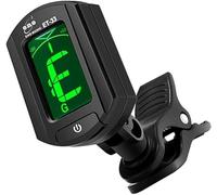 Accordatore elettrico digitale a clip, 5 modalità di regolazione automatica for chitarra acustica, basso, violino, ukulele (Color : Black)