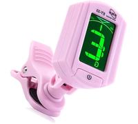 Accordatore elettrico digitale a clip, 5 modalità di regolazione automatica for chitarra acustica, basso, violino, ukulele (Color : Pink)