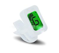 Accordatore elettrico digitale a clip con schermo LCD che può essere ruotato per un'accordatura precisa accessori per violino (Color : White)