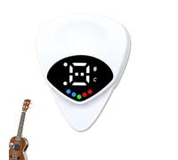 Accordatore for chitarra e plettro for chitarra 2 in 1, plettro for chitarra digitale con display a LED, plettro for chitarra con 12 note musicali temperate equabili(1pcs)