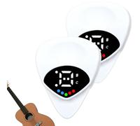 Accordatore per chitarra 2 in 1 e plettro per chitarra, plettro digitale con schermo a LED, plettro per chitarra con 12 temperamenti uguali, nota musicale, regali per chitarra (2)