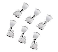 Accordatore Per Chitarra 3 L3R Banjo Machine Head Tuning Peg Ganci neri Teste per chitarra elettrica Chiave sintonizzatore (Color : Silver)
