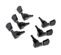 Accordatore Per Chitarra 3 L3R Banjo Machine Head Tuning Peg Ganci neri Teste per chitarra elettrica Chiave sintonizzatore (Color : Black)