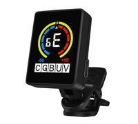 Accordatore per chitarra Clip On Tuner per basso Ukulele Sintonizzatore di sintonia precisa con display LCD Sintonizzatore digitale per strumento a corda