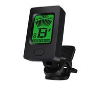 Accordatore per chitarra Clip On Tuner per basso Ukulele Sintonizzatore di sintonia precisa con display LCD Sintonizzatore digitale per strumento a corda