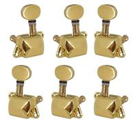 Accordatore Per Chitarra Confezione da 6 pezzi di ricambio per accordatore a bottone semi-chiuso in metallo con picchetto per accordatura delle corde (Color : 4)