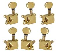 Accordatore Per Chitarra Confezione da 6 pezzi di ricambio per accordatore a bottone semi-chiuso in metallo con picchetto per accordatura delle corde (Color : 5)