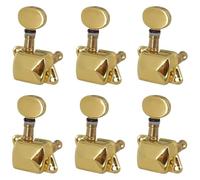 Accordatore Per Chitarra Confezione da 6 pezzi di ricambio per accordatore a bottone semi-chiuso in metallo con picchetto per accordatura delle corde (Color : 2)