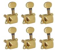 Accordatore Per Chitarra Confezione da 6 pezzi di ricambio per accordatore a bottone semi-chiuso in metallo con picchetto per accordatura delle corde (Color : 3)