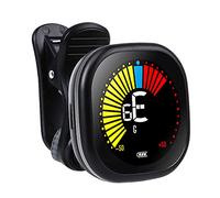 Accordatore per Chitarra Display LCD Batteria Ricaricabile Ad Alta Precisione per Chitarra Violino Ukulele con Angolo Flessibile per Musicisti (Nero (accordatura speciale))
