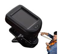 Accordatore per chitarra per strumenti a corda, accordatore ricaricabile a clip per basso, display LCD digitale, rotazione a 360 gradi, strumento di accordatura per basso, ukulele, banjo e violino