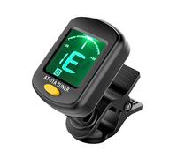 Accordatore rotante per chitarra professionale Clip-On Tuner con display LCD trasparente Sintonizzatore elettronico digitale Accessori per chitarra