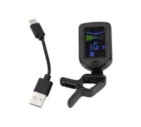 Accordatore USB ricaricabile con display ad alta definizione per chitarra, ukulele, violino (B (schermo a colori))