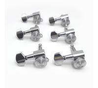 Accordatori di bloccaggio per chitarra 1:18 pin accordatura testa macchina colore cromo misura standard accordatori chitarra accessori leggeri per chitarre elettriche pezzi di ricambio