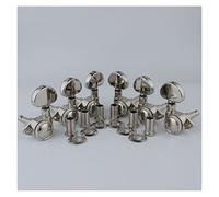 Accordatori Di Bloccaggio Per Chitarra Nichelati Rotomatic Lock String Tuning Key Pegs Machine Head Con Manico Grande Piroli Accordatura per Chitarra