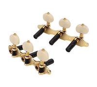 Accordatori per Chitarra Classica, 2 Pezzi Dragon Scales Accordatori per Chitarra Metallo 3L3R Accordatori per Chitarra Accordatori di Ricambio con 8 Viti