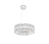 Accordéon Lampadario Trasparente/Bianco