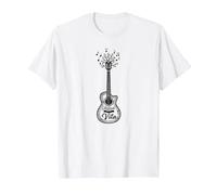 Accordi di Vita - Chitarra Artistica con Albero Musicale Maglietta, Uomo, Bianco, XXL