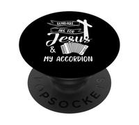 Accordion Apparel - Fantastico design per amanti di Gesù PopSockets PopGrip Adesivo