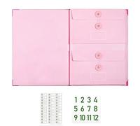 Accordion Document Pockets With Pockets, Manila Accordion-style Document Organizer | File Organizer For Receipt Folio Paper Business Travel Offices Work