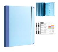 Accordion File Organizer Pocket Document Folder, Portable Multi-Pocket Filing Folder for Important Papers, Expandable Elastic Closure Storage Stylish Binder for Passports,Birth Certificates,Photos