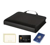Accordion File Organizer - Waterproof Document Storage Bag With Handle | Expanding File Folder For Certificates, Passports, Receipts, Office, School & Travel