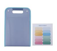 Accordion Folder 13 Layers Large Capacity Waterproof File Organizer Expanding File Folder for School Office Plastic PP Material 24 x 36cm 12 Separate Layers (Blu luce stellare)