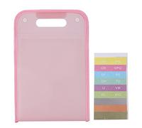 Accordion Folder 13 Layers Large Capacity Waterproof File Organizer Expanding File Folder for School Office Plastic PP Material 24 x 36cm 12 Separate Layers (Polvere da favola)