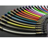 Accossato AGF2025-91 Tubo in Treccia Aeronautica per Honda CB1000 USA Import 1983, Trasparente/acciaio