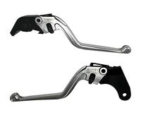 ACCOSSATO Coppia di Leve Grigie per Aprilia Rsv4 Racing Factory Le dal 2015 al 2017 (CC 1000)