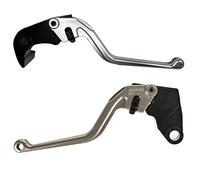 ACCOSSATO Coppia di Leve Grigie per Kawasaki Zx636 R / Zx6 RR dal 2005 al 2006 (CC 626)