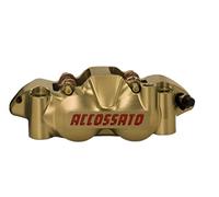 ACCOSSATO Pinza freno destra radiale Ricavata CNC Monoblocco Interasse 108 mm Con Pistoni in Titanio, ossido duro