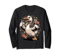 Accountant Goose Honk If You Love Numbers Cpa Maglia a Manica