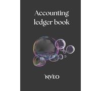 Accounting Ledger Book Hardcover (100 pages) NVeo - A5 Check Register for Small Businesses & Personal Use, Account Book for Tracking Money, Expenses, ... Accounting ledger Hardcover with 100 pages
