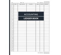 ACCOUNTING LEDGER BOOK: Simple Bookkeeping Journal for Small Businesses, Home Offices, Schools, Personal Finance, and More | Monthly Income and Expense Log | 8.5" x 11" size | 100 Pages