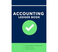 Accounting Ledger Book: Simple Check Register for Small Businesses & Personal Use | Account Book for Tracking Money, Expenses, Deposits & Balance | Compact Size Log