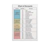 Accounting Ledger Poster Educational Wall Display