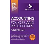 Accounting Policies and Procedures Manual (Copertina rigida)