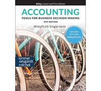 Accounting: Tools for Business Decision Making, WileyPLUS Card and Loose-leaf Set Single Term