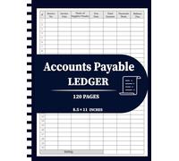 Accounts Payable Ledger: Invoice Register and Bill Payment Tracker for Small Business Expense and Vendor Management