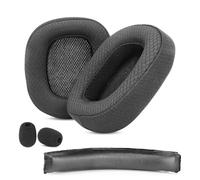 ACCOUTA Cuscinetti auricolari + archetto compatibili con le cuffie Logitech G930 G930s G430 G432. Sostituzione dei cuscinetti auricolari con tessuto durevole e traspirante/Schiuma ad alta densità